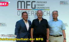 Pressekonferenz der MFG zum Wahlkampfauftakt