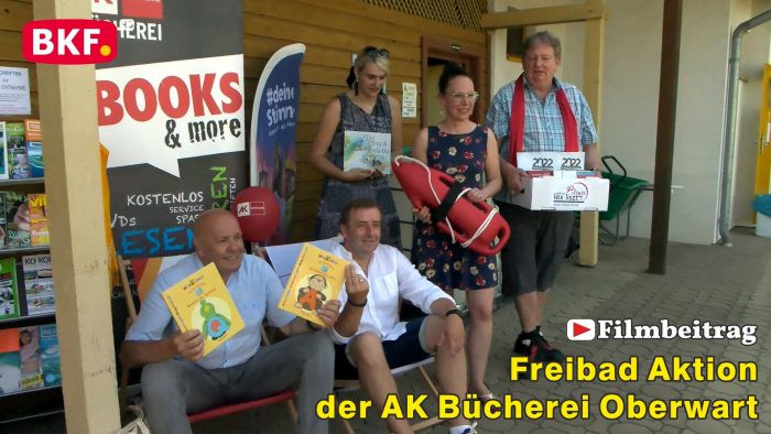 Freibad Aktion der AK Bücherei Oberwart