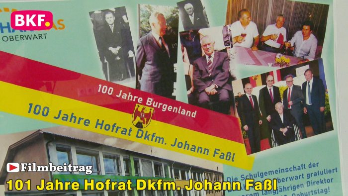 Reportage: 101. Geburtstag von Hofrat Dkfm. Mag. Johann Fassl