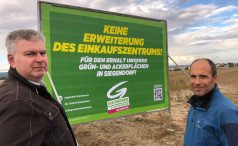 GRÜNE und Parteifreie machen in Siegendorf gegen Bodenversiegelung mobil