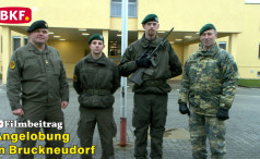 Angelobung in der Benedek Kaserne in Bruckneudorf