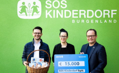 Erste Bank unterstützt das SOS-Kinderdorf Burgenland mit 15.000 Euro