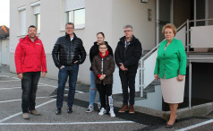 Nach Spendenaufruf der Volkshilfe Burgenland, unterstützt auch OSG Chef Alfred Kollar die Familie Schitter