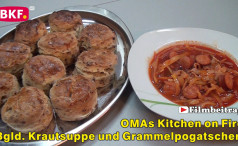 OMAs Kitchen on Fire - Krautsuppe und Grammelpogatscherl