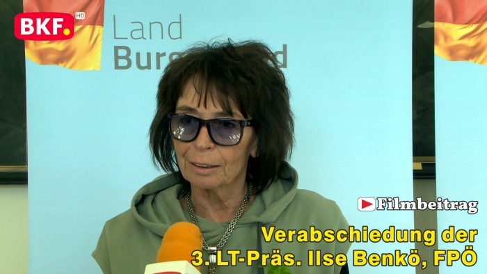 Verabschiedung der 3. LT-Präs. Ilse Benkö, FPÖ im burgenländischen Landtag