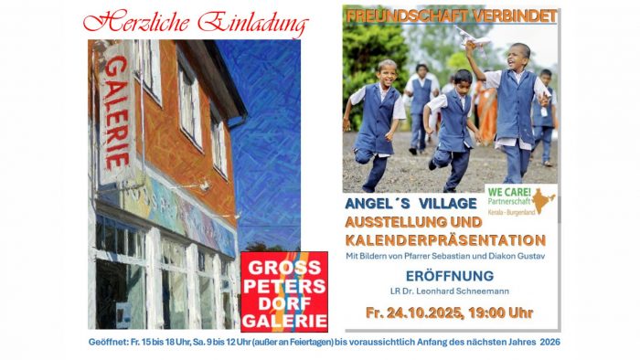Ausstellung Angel´s Village in der Dorfgalerie Großpetersdorf