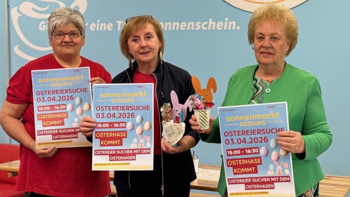 Volkshilfe: Ostereiersuche in den Sonnenmärkten Güssing, Oberwart und Oberpullendorf