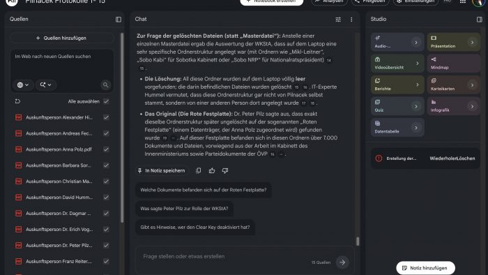 Das Ende der schweigenden Pilnacek-Protokolle – endlich online !