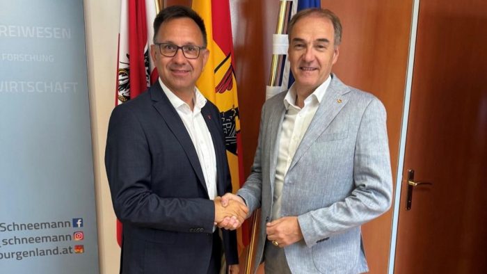 Antrittsbesuch von Volkshilfe-Burgenland-Präsident Thomas König bei Soziallandesrat Dr. Leonhard Schneemann