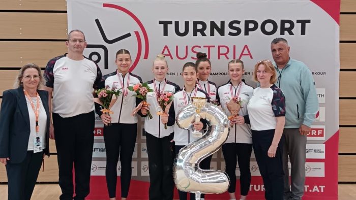 Silber für das Team Burgenland bei den Mannschafts-Staatsmeisterschaften im Kunstturnen