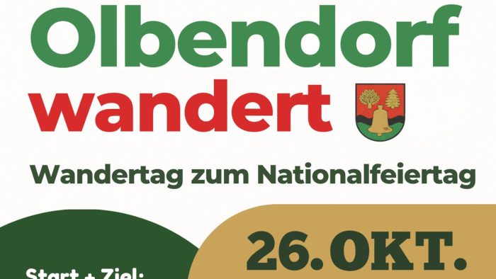 ARBÖ Ortsklub Olbendorf lädt am Nationalfeiertag zu „Olbendorf wandert“